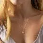 MONOZO Zodiac Necklace for Women, 14K Gold Filled CZ 12 Constellation Pendant Necklace Minimalist Zodiac Sign Necklaces Astrology Disc Necklace Jewelry Gifts for Girls MONOZO Zodiac Necklace for Women, 14K Gold Filled CZ 12 Constellation Pendant Necklace Minimalist Zodiac Sign Necklaces Astrology Disc Necklace Jewelry Gifts for Girls