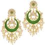 Aheli Indian Traditional Chandbali Dangle Earring Ethnic Festive Bollywood Wedding Jewelry for Women