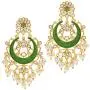 Aheli Indian Traditional Chandbali Dangle Earring Ethnic Festive Bollywood Wedding Jewelry for Women Aheli Indian Traditional Chandbali Dangle Earring Ethnic Festive Bollywood Wedding Jewelry for Women