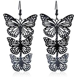 Butterfly Dangle Drop Earrings Multi Butterfly Animal Tassel Drop Long Earrings for Women Girls Fashion Jewelry