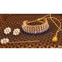 Touchstone Indian Bollywood Handcrafted Traditional Royal Mughal Kundan Polki Meenakari Enamel Colorful Wedding Designer Jewelry Necklace Choker Set in Gold and Silver Tone for Women.