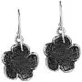 Sweet Blooming Rose .925 Sterling Silver Dangle Earrings Sweet Blooming Rose .925 Sterling Silver Dangle Earrings