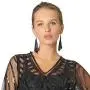 Metme Womens Vintage Style Crystal Simulated Pearl Chandelier Dangle Earrings Pendant Bridal Wedding Metme Womens Vintage Style Crystal Simulated Pearl Chandelier Dangle Earrings Pendant Bridal Wedding