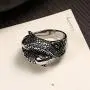 LQinuan Koi Carp Design Stainless Steel Rings for Men Boys Jewelry Chic Punk Fish …