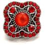 LOVGLISTEN 12pcs 20mm Snap Button Chunk Jewelry Charms Snap Bracelet Accessories for Women