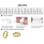 JINHUI Valentines Day Gift Jewelry 18K Gold/Rose Gold Forever Love Ring with Engraved Heart Charm Jewelry for Women Size 7#, 8#, 9#,10#