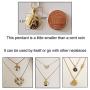 Initial Name Necklace 14K Gold Pendant Chain for Women Letter Necklace for Teen Girls