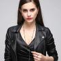 EVBEA Cross Necklace for Men and Women Long Gothic Jewelry Cool Skull Rock Punk Black Necklaces with Stainless Steel Chain