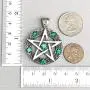 Wicca Jewelry Celtic Pentagram Pentacle Star Green Emerald Crystal Gem Wiccan Pagan Witch Magic Healing Protection Amulet Pewter Mens Womens Pendant Necklace Charm for Men Women Silver Ball Chain Wicca Jewelry Celtic Pentagram Pentacle Star Green Emerald Crystal Gem Wiccan Pagan Witch Magic Healing Protection Amulet Pewter Mens Womens Pendant Necklace Charm for Men Women Silver Ball Chain