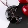 Bivei Tree of Life Crescent Moon Necklace Copper Wire Wrap Natural Gemstones Pendant Crystals and Healing Stones Necklace Bivei Tree of Life Crescent Moon Necklace Copper Wire Wrap Natural Gemstones Pendant Crystals and Healing Stones Necklace