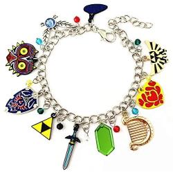 Family Babylon Navi Majoras Sword Triforce Hylian Legend Zelda Charm Bracelet Gifts for Girl Woman Men