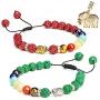 Chakra Bracelets-Natural Semi Precious Gemstones-Also Suitable as Best Friend Couples Distance Bracelets for 2-Essential Oil Diffuser Lava Bracelets-Rock Stone Beads-Healing Protection Energy Stress
