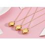 Women Dainty 12 Constellation Necklace Simple Round Astrology Horoscope Zodiac Sign Pendant Necklace for Women Girls, 18K Gold