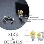 Sunflower Earrings 925 Sterling Silver Flower Stud Earrings Hoop Huggie Sleeper Earrings You are My Sunshine Jewelry Gifts for Women Girls Hypoallergenic Earrings for Sensitive Ears