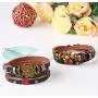 ORAZIO Leather Bracelets for Women Girls Flower Wrap Bracelets ORAZIO Leather Bracelets for Women Girls Flower Wrap Bracelets