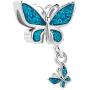 Third Time Charm Dangle Colorful Butterfly Charm Beads for Bracelets