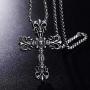 CICI Jewelry Cross Pendant Mens Womens Necklace, Silver, 18-26 inch Chain