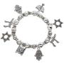 PammyJ Jewish Jewelry Hebrew Charm Stretch Bracelet
