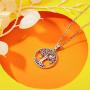 Tree of Life Necklace for Women Girls, 925 Sterling Silver Pendant''Fruit of Life'' Fine Jewelry Gifts for Wife, Mum and Girlfriend