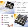 Jstyle 32 Pairs Assorted Multiple Stud Earrings for Women Simple Cute Big Hoop Earrings Set