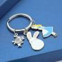 HN HNHB Disney Keychain Alice in Wonderland Gifts for Friend Sister Nice Alice Fans Halloween Thanksgiving Day Christmas Memorial Day Gift