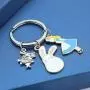 HN HNHB Disney Keychain Alice in Wonderland Gifts for Friend Sister Nice Alice Fans Halloween Thanksgiving Day Christmas Memorial Day Gift