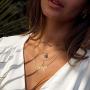 Daetlmn Zodiac Sign Necklaces Zodiac Horoscope Necklace Leo Cancer Necklace Zodiac Letter Necklace Constellation Birth Mouth Gift Zodiac Jewelry Gift for Her Gold/Silver