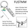 FUSTMW Happy Camper RV Keychain Camping Gift Trailer Vacation Campers Jewelry Take Time to Enjoy Every Day