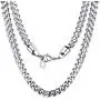 U7 Necklce for Men Women Fashion Jewelry, Width 3mm 4mm 6mm, Length 14/18/20/22/24/26/28/30 Inch, Solid Stainless Steel 4D Franco Curb Link Chain with Gift Box U7 Necklce for Men Women Fashion Jewelry, Width 3mm 4mm 6mm, Length 14/18/20/22/24/26/28/30 Inch, Solid Stainless Steel 4D Franco Curb Link Chain with Gift Box