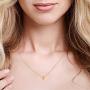 MUSTHAVE Together Cactus 18K Gold Plated Necklace with Message Card, Yellow and White Color, Anchor Chain, Best Gift Necklace, Size 16 inch + 2 inch Extender, Together Cactus Pendant, Gift Card