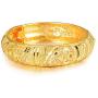 Montip Lynn 24K Gold Plated Women Bracelet Bangle leaf Vintage Dubai Bridal set of 1