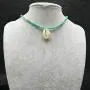 Jovono Bohemian Necklace with Turquoise Beads and Shell Pendant for Birthday Friendship Jewelry Mothers Day Gift (Gold) Jovono Bohemian Necklace with Turquoise Beads and Shell Pendant for Birthday Friendship Jewelry Mothers Day Gift (Gold)