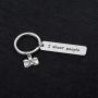 ENSIANTH Photographer Gift I Shoot People Keychain Photography Gift Camera Keychain