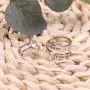 CHARM ONLINE Silver Hidden Message Keep Going Ring Stainless Steel Engraving Size Adjustable Personality Encouragement Inspirational Ring for Women Men Girls CHARM ONLINE Silver Hidden Message Keep Going Ring Stainless Steel Engraving Size Adjustable Personality Encouragement Inspirational Ring for Women Men Girls