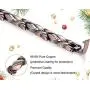 Jecanori Copper Bracelets for Women Magnetic for Arthritis Pain Relief~Effective Therapy for RSI&Carpal Tunnel~100% Pure Copper Crystal Bracelets~Jewelry Gift with Adjust Tool