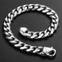 Trendsmax 11mm/15mm Mens 316L Stainless Steel Gold Chunky Curb Cuban Link Chain Bracelet Gifts for Men Boys 8 9 10 inch