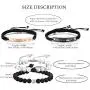 Cupimatch 2 Pairs Couple Matching Matte Agate White Howlite Beads Distance Bracelets Set, Stainless Steel Adjustable His and Her Bracelets Her King His Queen CZ Relationship Bangle Jewelry Cupimatch 2 Pairs Couple Matching Matte Agate White Howlite Beads Distance Bracelets Set, Stainless Steel Adjustable His and Her Bracelets Her King His Queen CZ Relationship Bangle Jewelry