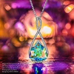 Kate Lynn Womens Jewelry Encounter on Iceland Color Changing Pendant Necklaces for Girlfriend Wife Mom Birthday 17.5'' + 2'' with Gift Box