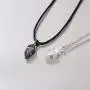 Caiyao 2Pcs Love HeartMutual Attraction Pendant Necklace for Couples Men Mowen Girlfriend Lovers Magnet Puzzle Matching Peach Heart Necklace Valentines Day Jewelry Gift