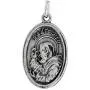 Sterling Silver St Padre Pio Medal Necklace Oval 1.8mm Chain
