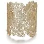 Rhinelife Lace Leaf Flower Hollow Vintage Boho Style Cuff Open Wide Big Bangle Bracelet for Women Jewelry