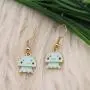 SEIRAA Cut Jellyfish Earring Jellyfish Jewelry for Women Girls Blue Ocean Fish Gift Marine Life Earrings