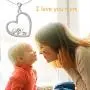 oGoodsunj Mother Daughter Jewelry - 925 Sterling Silver Necklace Lucky Elephant Love in Heart Pendant Ring Bracelet for Women Girls