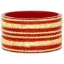 JDZ COLLECTION Indian Ethnic Bollywood Gold Plated Bangles Jewelry Bracelet 6pc Bangles Set Bracelet Ethnic Bangles Red Partywear Bangles Set