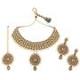 MUCH-MORE Indian Bridal Necklace Fashion Gold Plated Bollywood Ethnic Wedding Party Wear Jewelry Set
