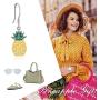 Origami Pineapple Earrings for Women Sterling Silver Pineapple Dangle Earrings Gifts for Girls