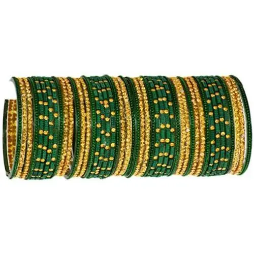 JDZ COLLECTION Indian Glass Bangles Set Wedding Costume Matching Jewelry Bangles Set,Bollywood Glass Bangles Set of 46 Bangles,Indian Bangles for Women Girls JDZ COLLECTION Indian Glass Bangles Set Wedding Costume Matching Jewelry Bangles Set,Bollywood Glass Bangles Set of 46 Bangles,Indian Bangles for Women Girls