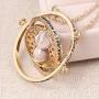 Bodytrend Hermione Time Turner Necklace Wizardry Falcon Horcrux Hourglass Pendant