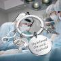 BAUNA Doctor Appreciation Gift Doctor Keychain with Caduceus Charm She Believed She Could So She Did Medical Doctor Jewelry