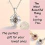 mylulu I Love You Necklace 100 Languages Necklace - Nano Jewelry Projection Necklace Pendant Loving Memory Collarbone Necklace Gift for Women Mom Her